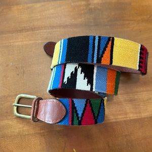 Smathers and Branson needlepoint belt